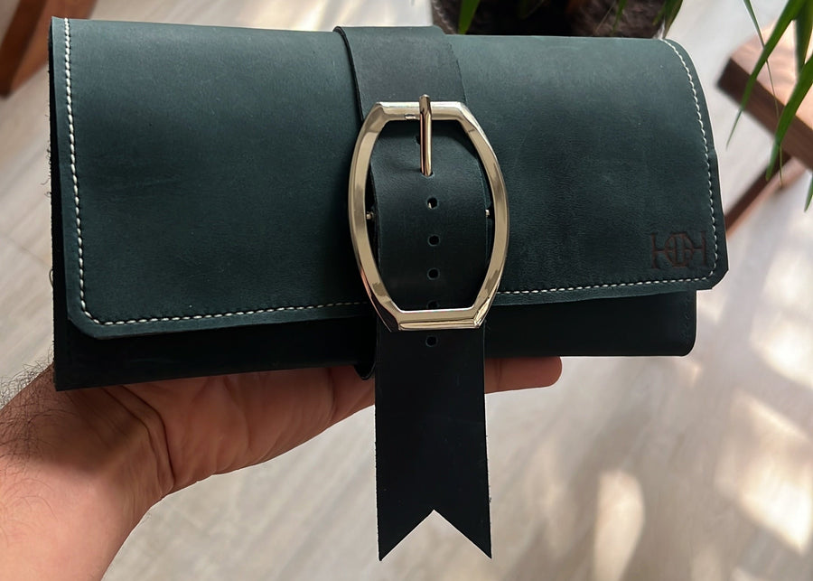 Large Jewellery Roll · Forest Green
