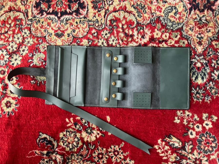 Large Jewellery Roll · Deep Green